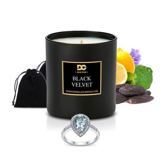 Black Velvet Jewelry Candle