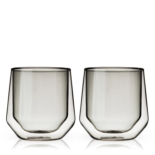 Double Walled Smokey Aurora Tumblers by Viski