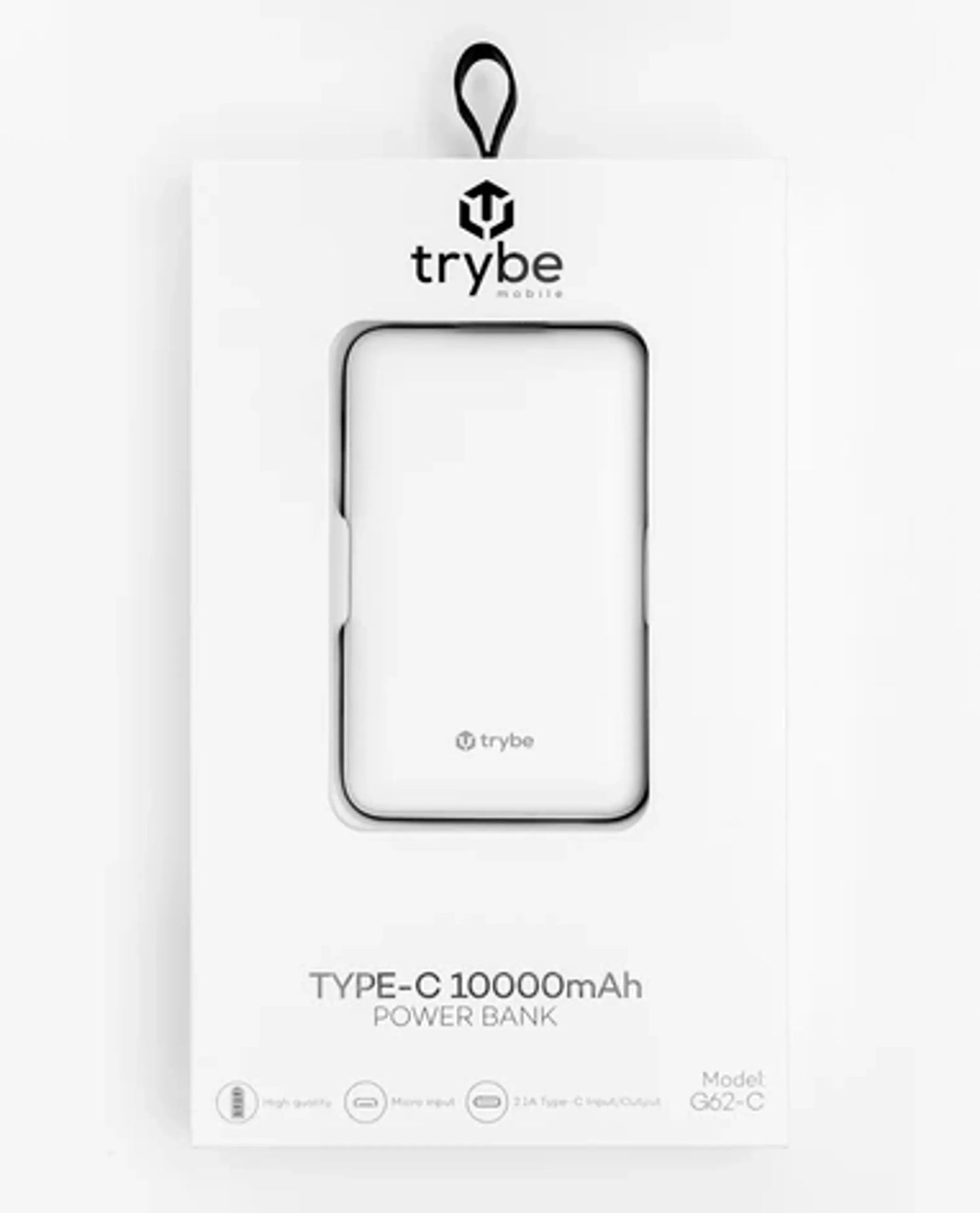 Trybe Dual 10000mAh Usb-A + Usb-C Power Bank